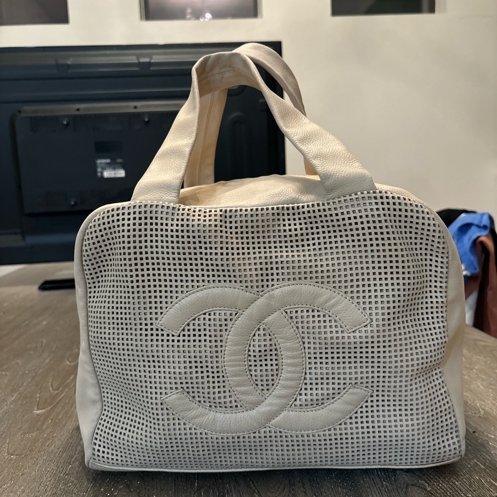 Chanel Cream Tote Bag